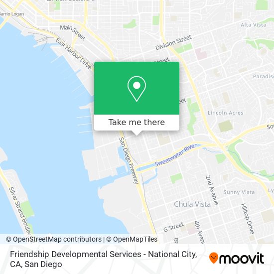 Friendship Developmental Services - National City, CA map