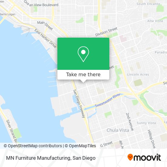 MN Furniture Manufacturing map