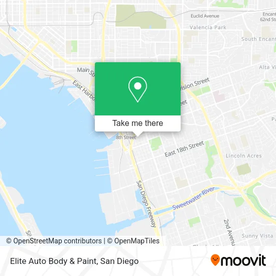 Mapa de Elite Auto Body & Paint