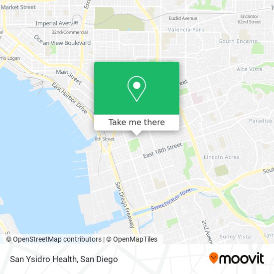 Mapa de San Ysidro Health