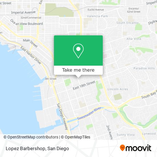Lopez Barbershop map