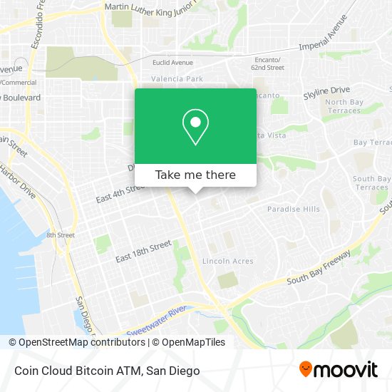 Coin Cloud Bitcoin ATM map