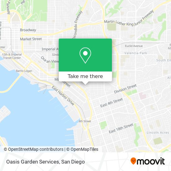 Oasis Garden Services map