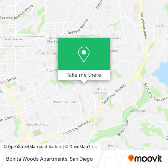 Bonita Woods Apartments map