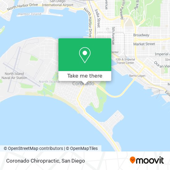 Coronado Chiropractic map