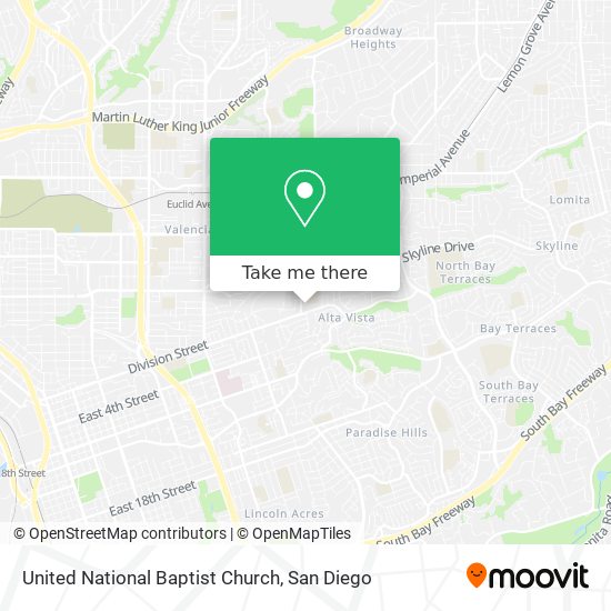 Mapa de United National Baptist Church