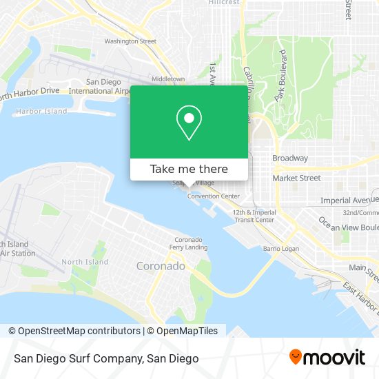 San Diego Surf Company map