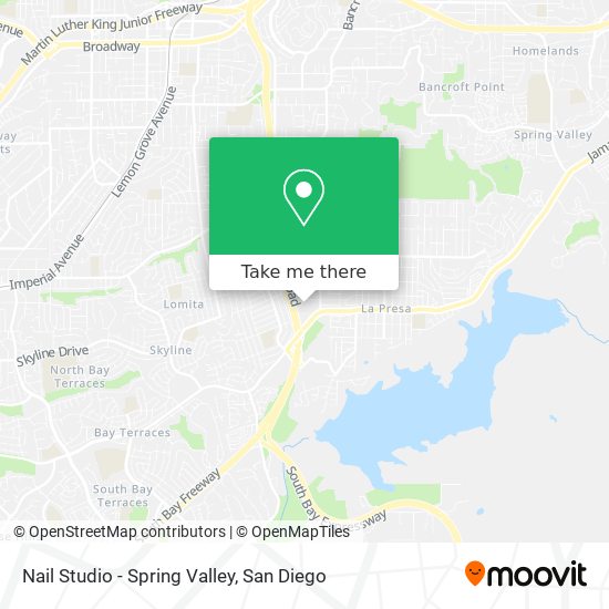 Mapa de Nail Studio - Spring Valley