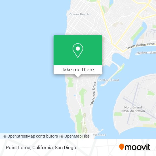 Point Loma, California map