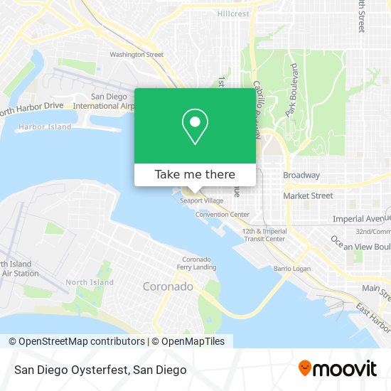 San Diego Oysterfest map