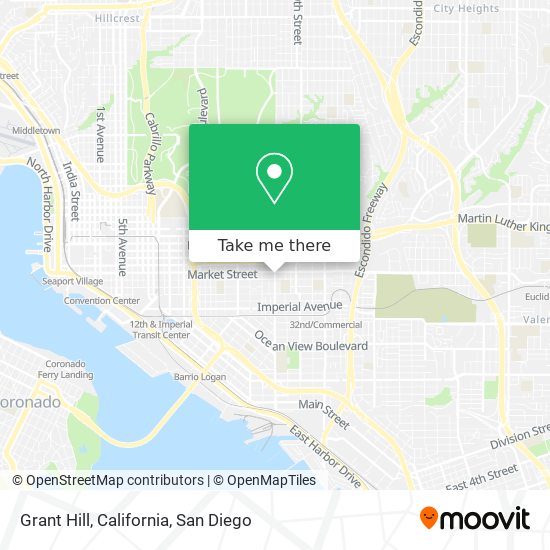 Mapa de Grant Hill, California