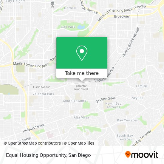 Mapa de Equal Housing Opportunity