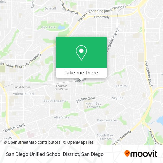 Mapa de San Diego Unified School District