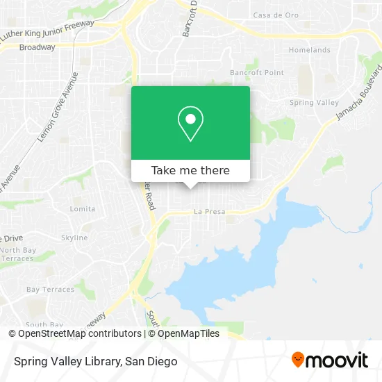 Mapa de Spring Valley Library