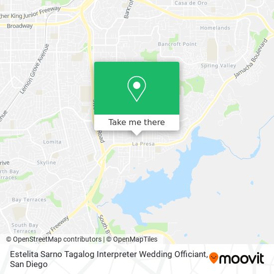 Estelita Sarno Tagalog Interpreter Wedding Officiant map