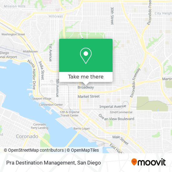 Pra Destination Management map