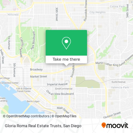 Mapa de Gloria Roma Real Estate Trusts
