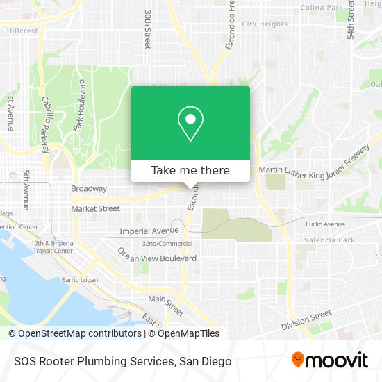 SOS Rooter Plumbing Services map
