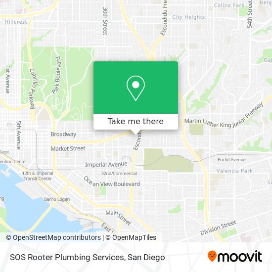 Mapa de SOS Rooter Plumbing Services