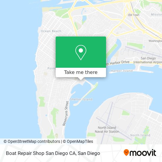 Mapa de Boat Repair Shop San Diego CA