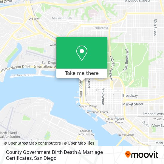 County Government Birth Death & Marriage Certificates map