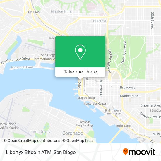 Mapa de Libertyx Bitcoin ATM