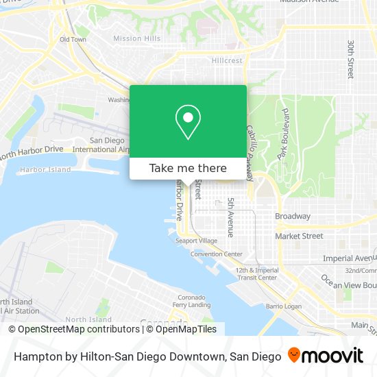 Hampton by Hilton-San Diego Downtown map