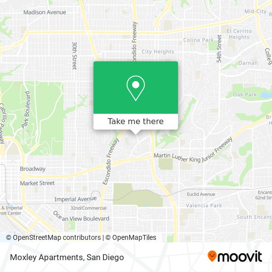 Moxley Apartments map