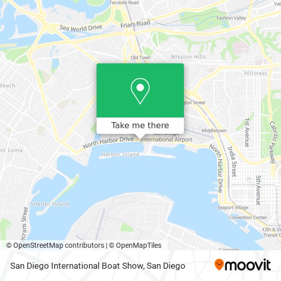 Mapa de San Diego International Boat Show