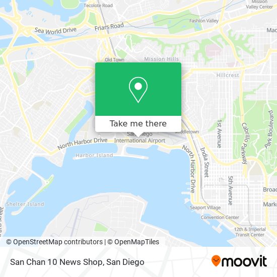 San Chan 10 News Shop map