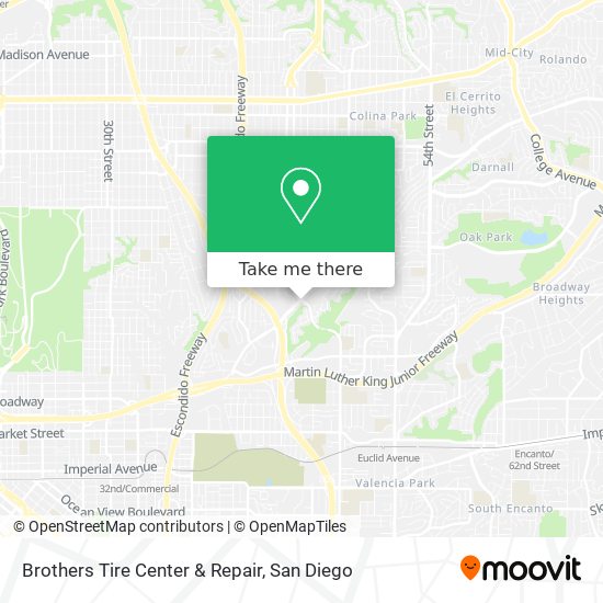 Mapa de Brothers Tire Center & Repair