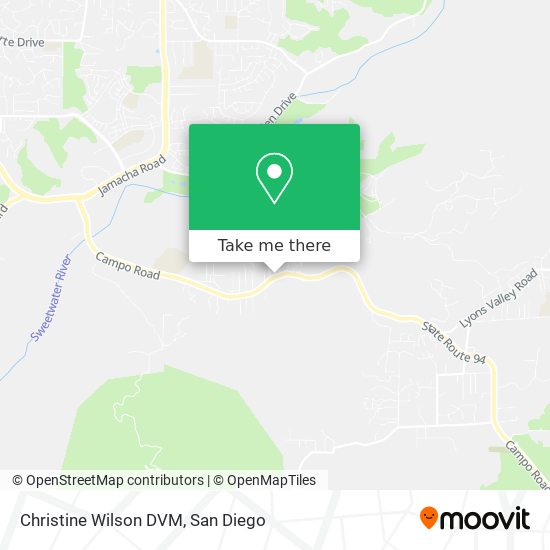 Mapa de Christine Wilson DVM