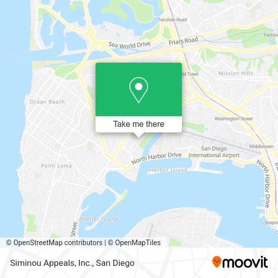 Mapa de Siminou Appeals, Inc.