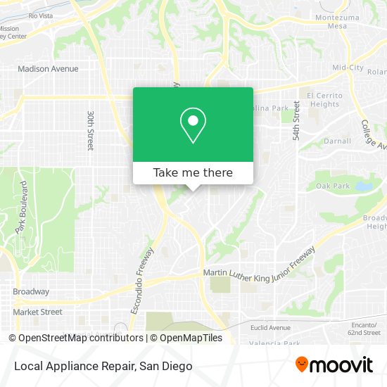 Local Appliance Repair map