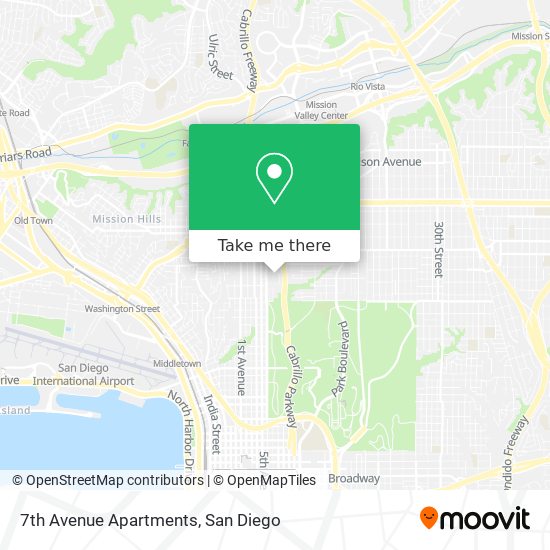 7th Avenue Apartments map