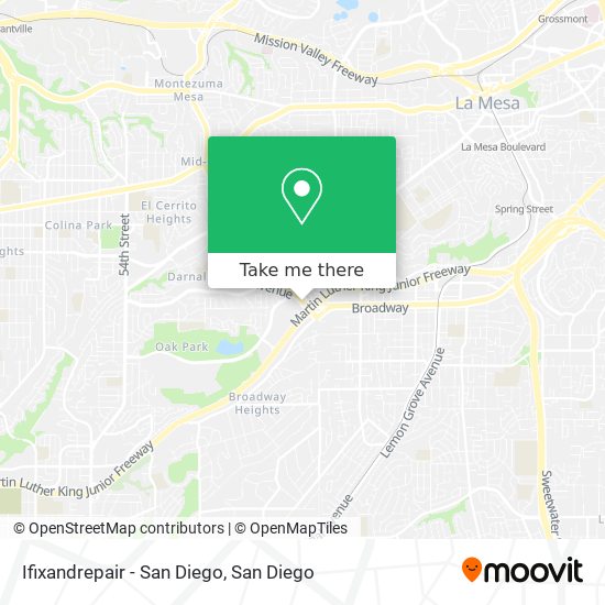 Mapa de Ifixandrepair - San Diego