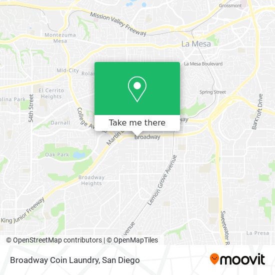 Broadway Coin Laundry map