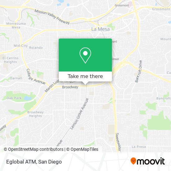 Mapa de Eglobal ATM