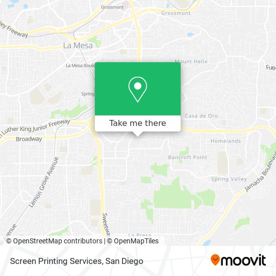 Screen Printing Services map