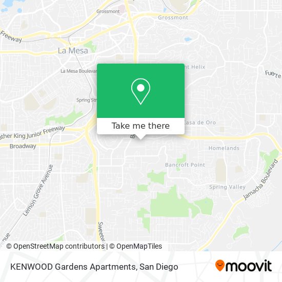 KENWOOD Gardens Apartments map