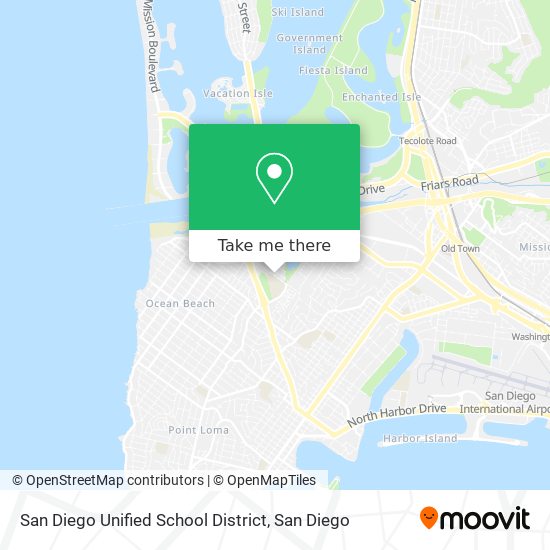 San Diego Unified School District map