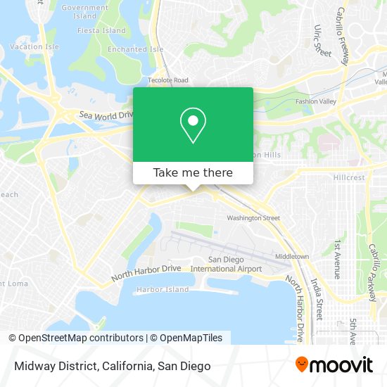Midway District, California map