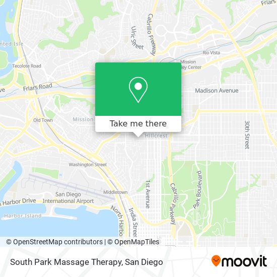 South Park Massage Therapy map