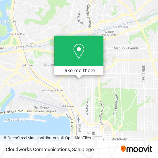 Mapa de Cloudworks Communications
