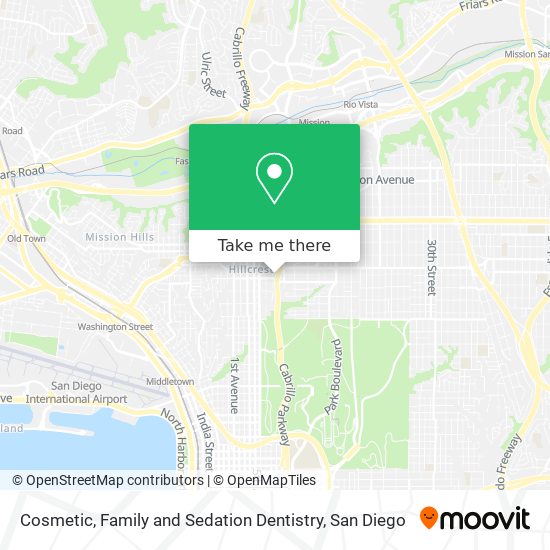 Cosmetic, Family and Sedation Dentistry map