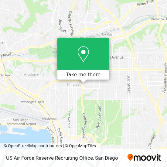 US Air Force Reserve Recruiting Office map