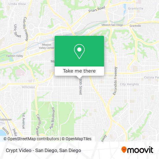 Crypt Video - San Diego map