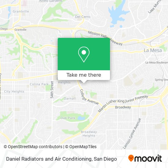 Mapa de Daniel Radiators and Air Conditioning