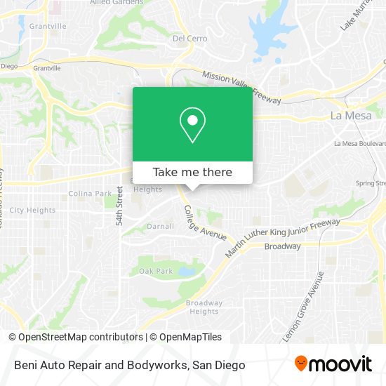 Mapa de Beni Auto Repair and Bodyworks