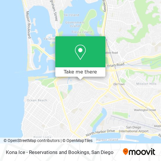 Kona Ice - Reservations and Bookings map